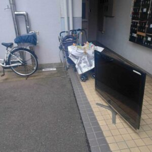 大分県臼杵市で壊れたテレビ回収