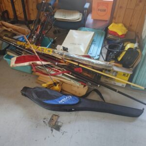 大分県由布市でスキー板、釣り竿、洗車道具など処分