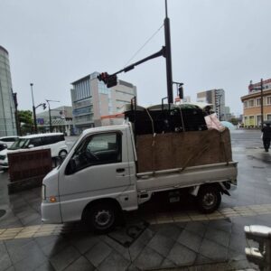 別府市でトラックいっぱいの回収
